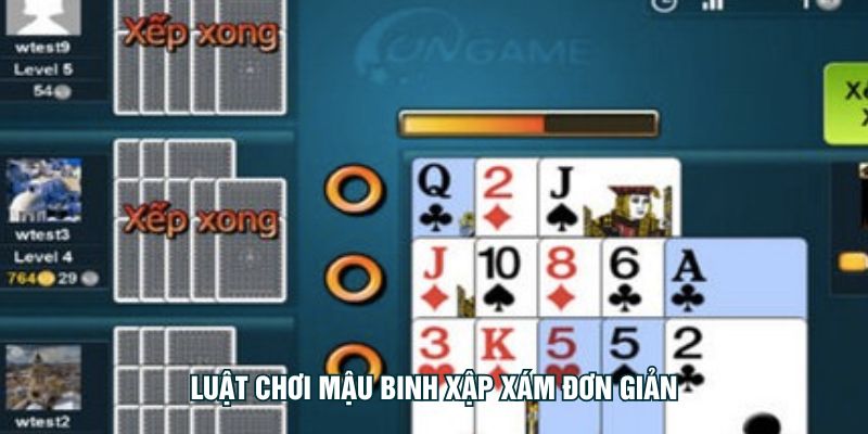 Luật chơi mậu binh xập xám đơn giản